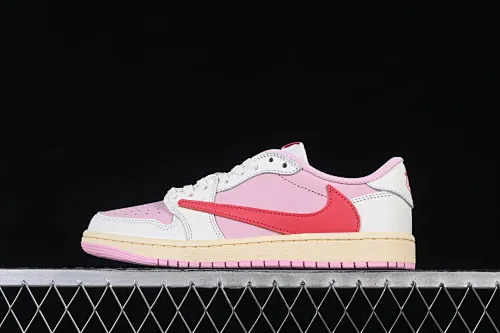 All categories Air Jordan Jordan series basketball shoes Air Jordan 1 Low OG version Travis Scott x Air Jordan 1 Low OG AJ1 Joe 1 undercut low IQ7604-101